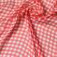 Dolce & Gabbana Red Checkered Plaid Neck Wrap Shawl  Scarf