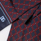 Dolce & Gabbana Maroon Patterned Fringes Wrap Foulard 138cm x 15cm Scarf