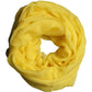 Dolce & Gabbana Yellow Silk Stole Neck Wrap Shawl Men 200cm x 130cm Scarf