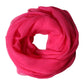 Dolce & Gabbana Pink Silk Stole Neck Wrap Shawl Men 174cm x 128.5cm Scarf
