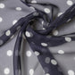 Dolce & Gabbana Blue Polka Dot Silk Square Foulard 91.5cm x 89.5cm Scarf