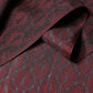 Dolce & Gabbana Maroon Patterned Silk Wrap Foulard Men 133cm x 22cm Scarf
