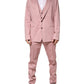 Dolce & Gabbana Pink Cotton Single Breasted 3 Piece Suit