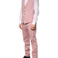 Dolce & Gabbana Pink Cotton Single Breasted 3 Piece Suit