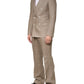 Dolce & Gabbana Beige Linen Double Breasted 2 Piece Men Suit