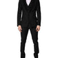 Dolce & Gabbana Black Wool Single Breasted 3 Piece Men Suit