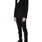Dolce & Gabbana Black Wool Single Breasted 3 Piece Men Suit