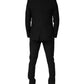 Dolce & Gabbana Black Wool Single Breasted 3 Piece Men Suit