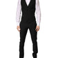Dolce & Gabbana Black Wool Single Breasted 3 Piece Men Suit