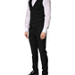 Dolce & Gabbana Black Wool Single Breasted 3 Piece Men Suit