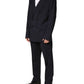 Dolce & Gabbana Blue Wool Double Breasted 2 Piece Men Suit