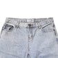 One Teaspoon Light Blue Tattered Mid Waist Straight Denim Jeans