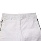 Gaudi White Mid Waist Skinny Chino Cotton Trouser Pants