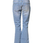 CRISTINAEFFE Light Blue Washed High Waist Bootcut Denim Jeans