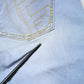 CRISTINAEFFE Light Blue Washed High Waist Bootcut Denim Jeans