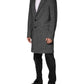 Dolce & Gabbana Gray Wool Blend Long Trench Coat Men Jacket