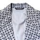 Dolce & Gabbana Blue Cotton Patterned Single Breasted Blazer
