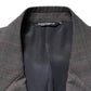 Dolce & Gabbana Gray Wool Single Breasted 2 Button Blazer