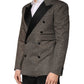 Dolce & Gabbana Gray Double Breasted 2 Button Jacket Blazer