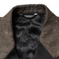 Dolce & Gabbana Gray Double Breasted 2 Button Jacket Blazer