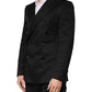 Dolce & Gabbana Black Cotton Double Breasted 2 Button Blazer