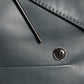Dolce & Gabbana Black Leather Double Breasted 2Button Blazer