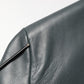 Dolce & Gabbana Black Leather Double Breasted 2Button Blazer