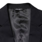 Dolce & Gabbana Black Wool Single Breasted 2 Button Blazer