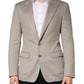 Dolce & Gabbana Gray Cashmere Single Breasted Jacket Blazer
