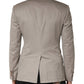 Dolce & Gabbana Gray Cashmere Single Breasted Jacket Blazer