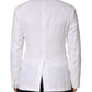 Dolce & Gabbana White Linen Double Breasted 2 Button Blazer