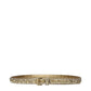 Prada Gold Leather Regular Belt