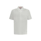 Thom Browne White Cotton Polo Shirt