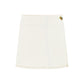 Ganni White Cotton Mini Skirt