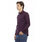 Baldinini Trend Bordeaux Cotton Dress Shirt
