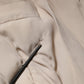 Dolce & Gabbana Beige Padded Collared Long Trench Coat Jacket