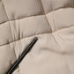 Dolce & Gabbana Beige Padded Collared Long Trench Coat Jacket