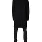 Dolce & Gabbana Black Wool Single Breasted Long Coat Jacket