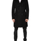 Dolce & Gabbana Black Wool Double Breasted TrenchCoat Jacket