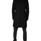 Dolce & Gabbana Black Wool Double Breasted TrenchCoat Jacket