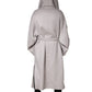 Dolce & Gabbana Off White Belted Long Trench Coat Men Jacket