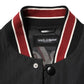Dolce & Gabbana Black Pin Up Button Down Men Bomber Jacket