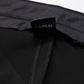 Aspesi Black High Waist Zip Straight Chino Trouser Pants