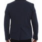 Dolce & Gabbana Blue Cotton Stretch Casual Blazer