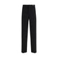 Versace Black Wool Oves Aries Dress Pants