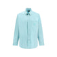 Fendi Blue Cotton Dress Shirt