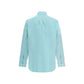 Fendi Blue Cotton Dress Shirt