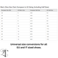 Men's Universal Shoe Size Conversions