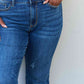 Judy Blue Aila Short Full Size Mid Rise Cropped Relax Fit Jeans
