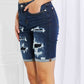 Judy Blue Lucy High Rise Patch Bermuda Shorts